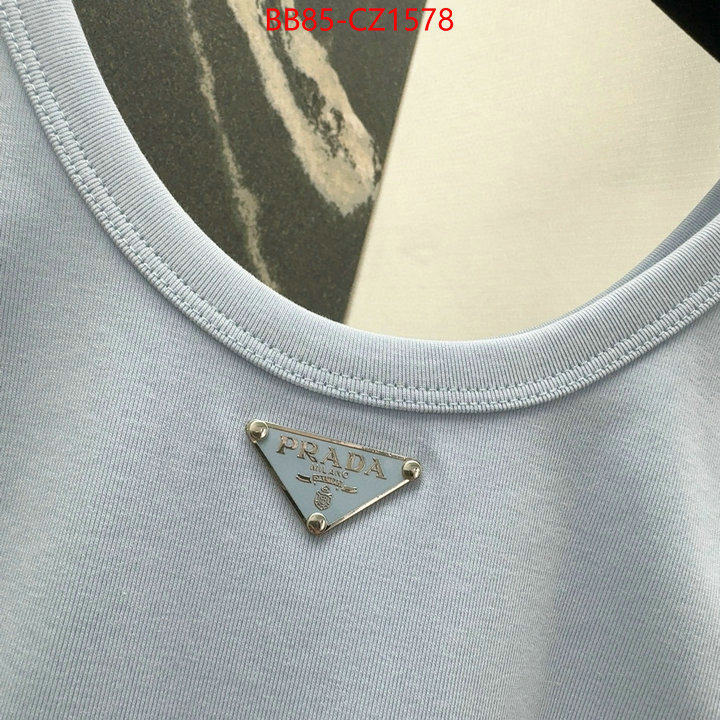 Clothing-Prada wholesale replica shop ID: CZ1578 $: 85USD