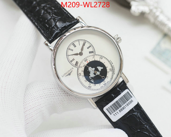 Watch(TOP)-Longines 1:1 ID: WL2728 $: 209USD-shoes yupoo Watch(TOP)-Longines 1:1 ID: WL2728 $: 209USD