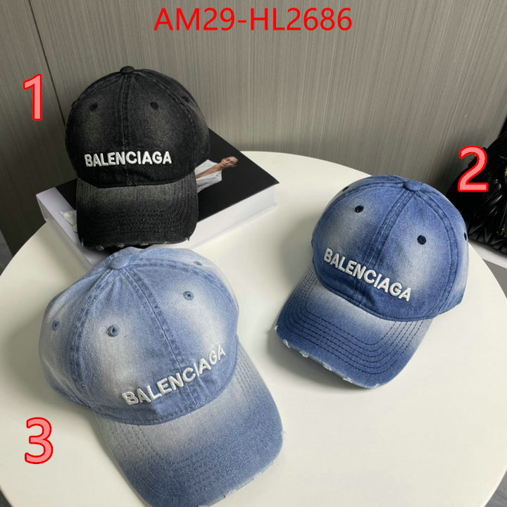 Cap(Hat)-Balenciaga brand designer replica ID: HL2686 $: 29USD
