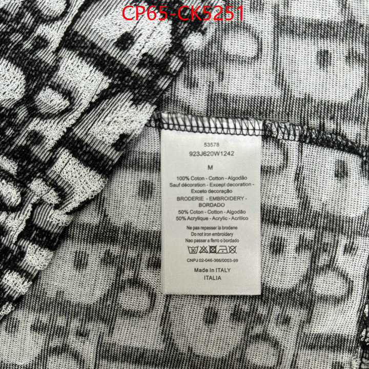 Clothing-Dior 2024 perfect replica designer ID: CK5251 $: 65USD