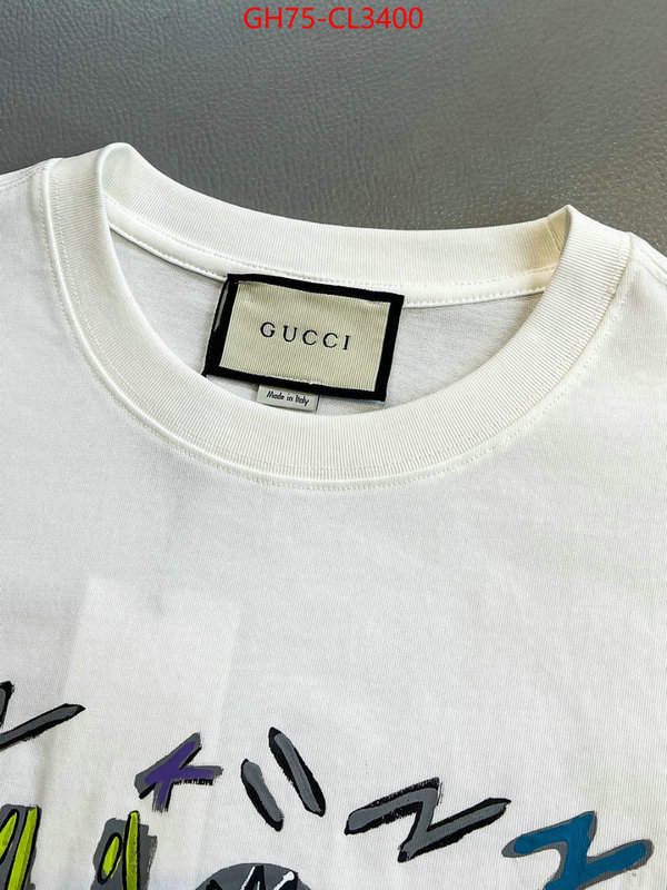 Clothing-Gucci wholesale ID: CL3400 $: 75USD