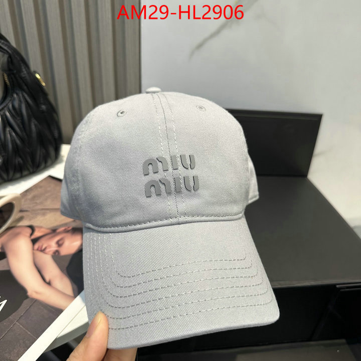 Cap(Hat)-Miu Miu aaaaa+ replica designer ID: HL2906 $: 29USD