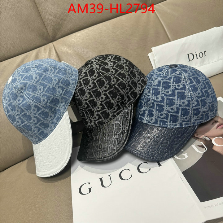 Cap (Hat)-Dior best fake ID: HL2794 $: 39USD