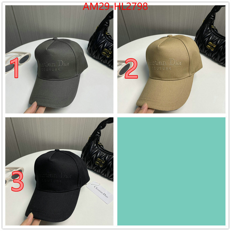 Cap (Hat)-Dior hot sale ID: HL2798 $: 29USD