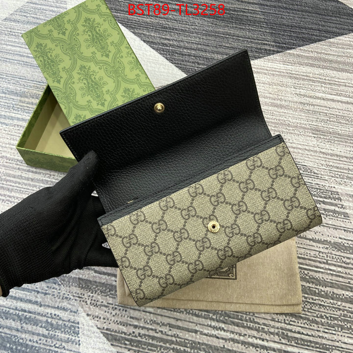 Gucci Bags(TOP)-Wallet- highest quality replica ID: TL3258 $: 89USD,