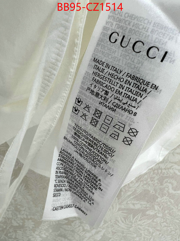 Clothing-Gucci 7 star quality designer replica ID: CZ1514 $: 95USD