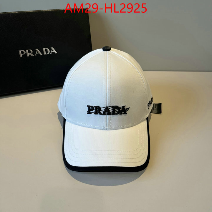 Cap (Hat)-Prada brand designer replica ID: HL2925 $: 29USD