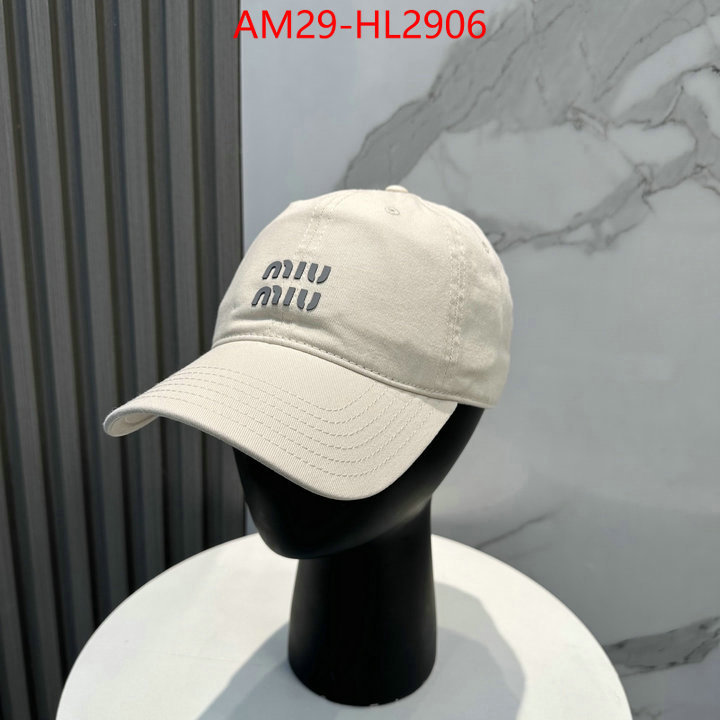 Cap(Hat)-Miu Miu aaaaa+ replica designer ID: HL2906 $: 29USD