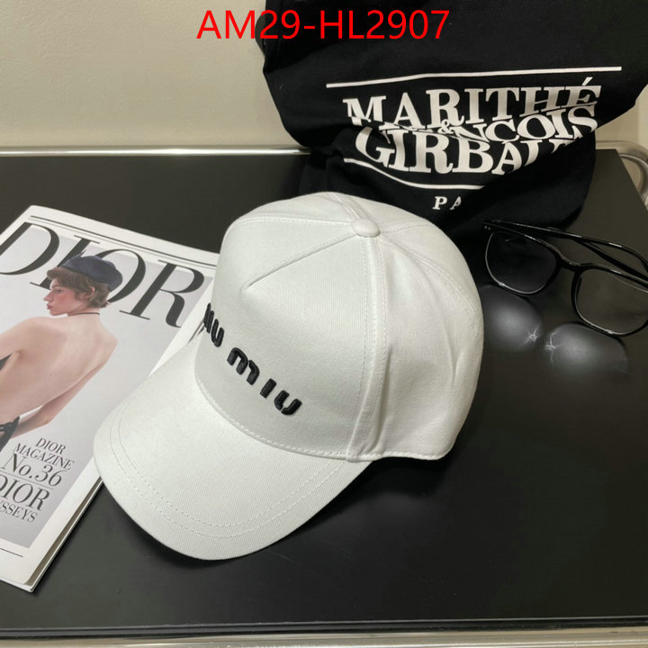 Cap(Hat)-Miu Miu how to buy replcia ID: HL2907 $: 29USD
