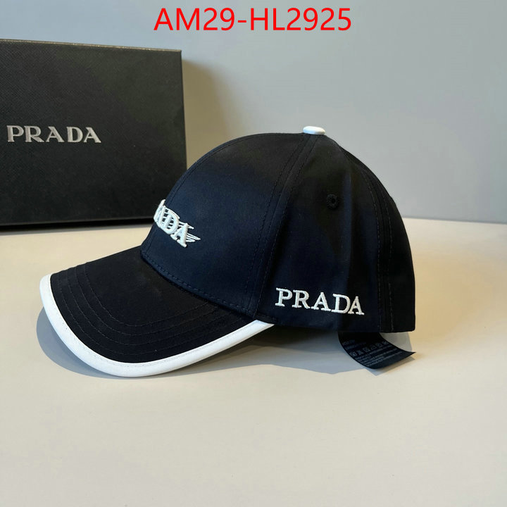 Cap (Hat)-Prada brand designer replica ID: HL2925 $: 29USD