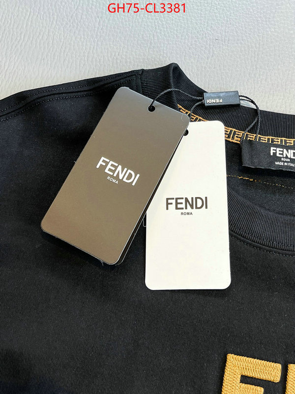 Clothing-Fendi sell high quality ID: CL3381 $: 75USD