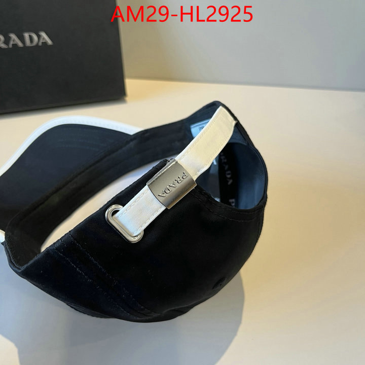 Cap (Hat)-Prada brand designer replica ID: HL2925 $: 29USD