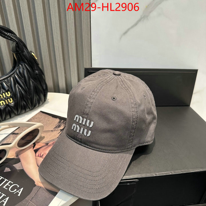 Cap(Hat)-Miu Miu aaaaa+ replica designer ID: HL2906 $: 29USD