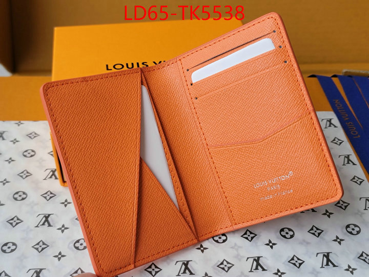 LV Bags(TOP)-Wallet 2024 replica wholesale cheap sales online ID: TK5538 $: 65USD,