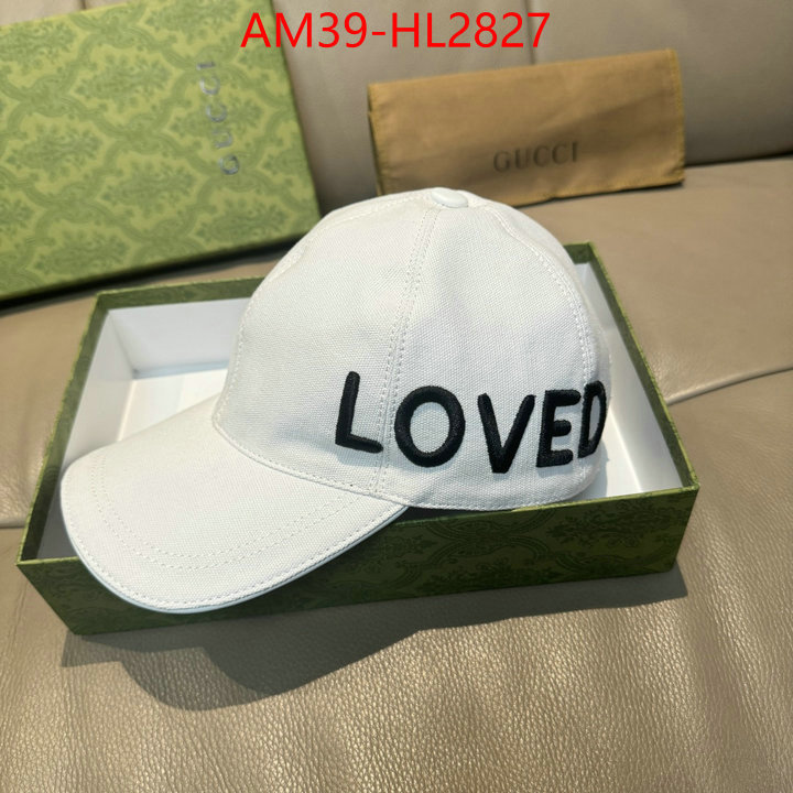 Cap(Hat)-Gucci wholesale designer shop ID: HL2827 $: 39USD