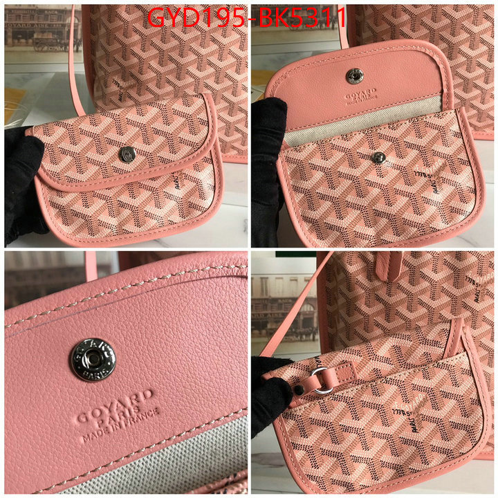 Goyard Bags(TOP)-Handbag- how to buy replcia ID: BK5311 $: 195USD,