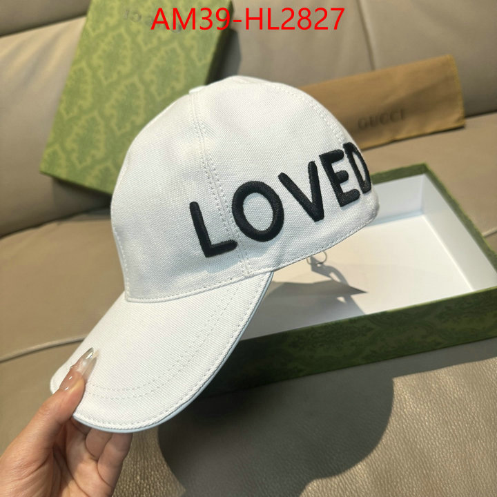 Cap(Hat)-Gucci wholesale designer shop ID: HL2827 $: 39USD