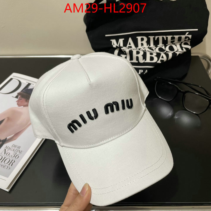 Cap(Hat)-Miu Miu how to buy replcia ID: HL2907 $: 29USD