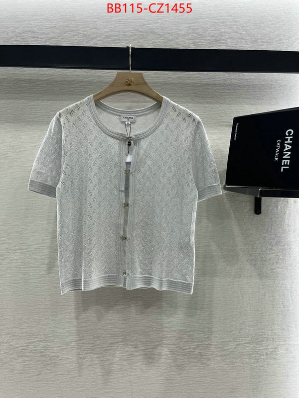 Clothing-Chanel 2024 perfect replica designer ID: CZ1455 $: 115USD