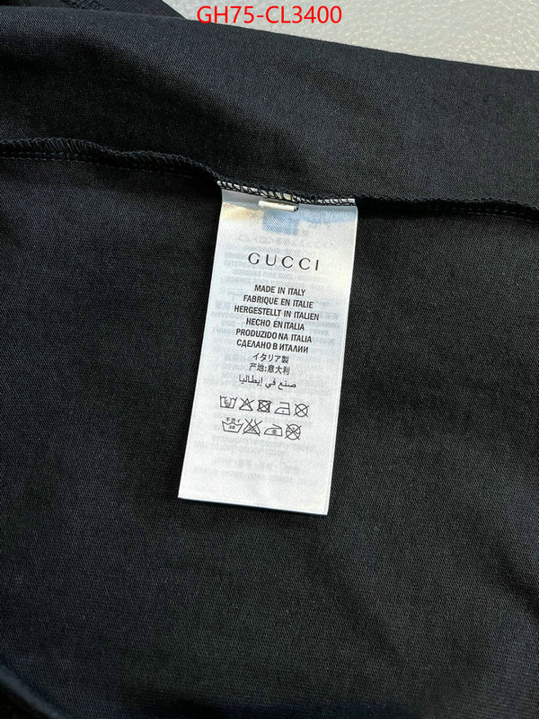 Clothing-Gucci wholesale ID: CL3400 $: 75USD