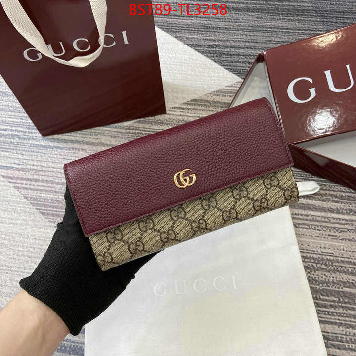 Gucci Bags(TOP)-Wallet- highest quality replica ID: TL3258 $: 89USD,