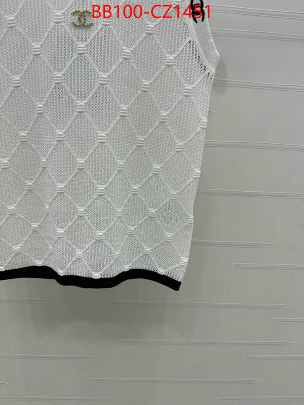 Clothing-Chanel aaaaa+ quality replica ID: CZ1451 $: 100USD