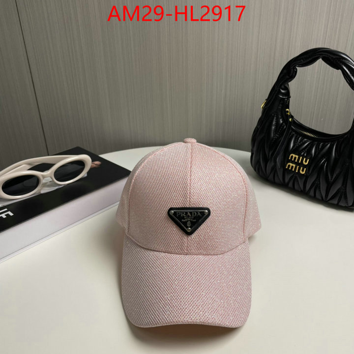 Cap (Hat)-Prada high quality replica designer ID: HL2917 $: 29USD