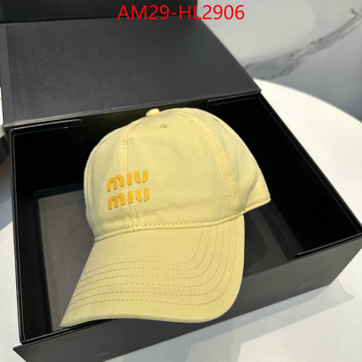 Cap(Hat)-Miu Miu aaaaa+ replica designer ID: HL2906 $: 29USD