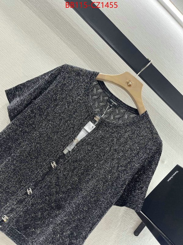 Clothing-Chanel 2024 perfect replica designer ID: CZ1455 $: 115USD