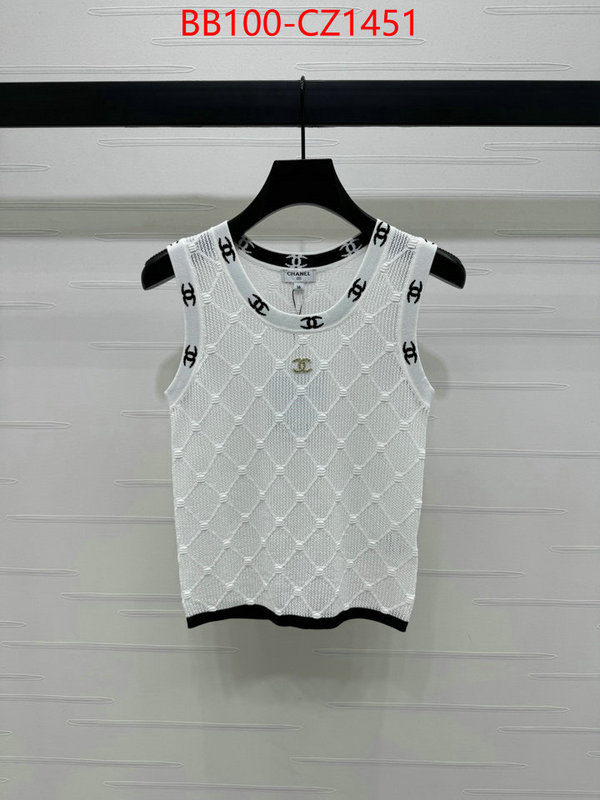 Clothing-Chanel aaaaa+ quality replica ID: CZ1451 $: 100USD