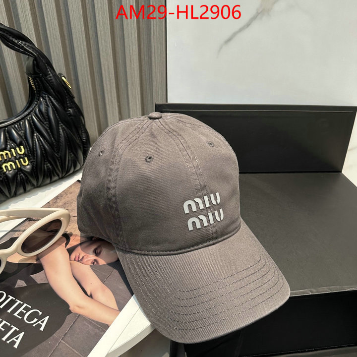 Cap(Hat)-Miu Miu aaaaa+ replica designer ID: HL2906 $: 29USD