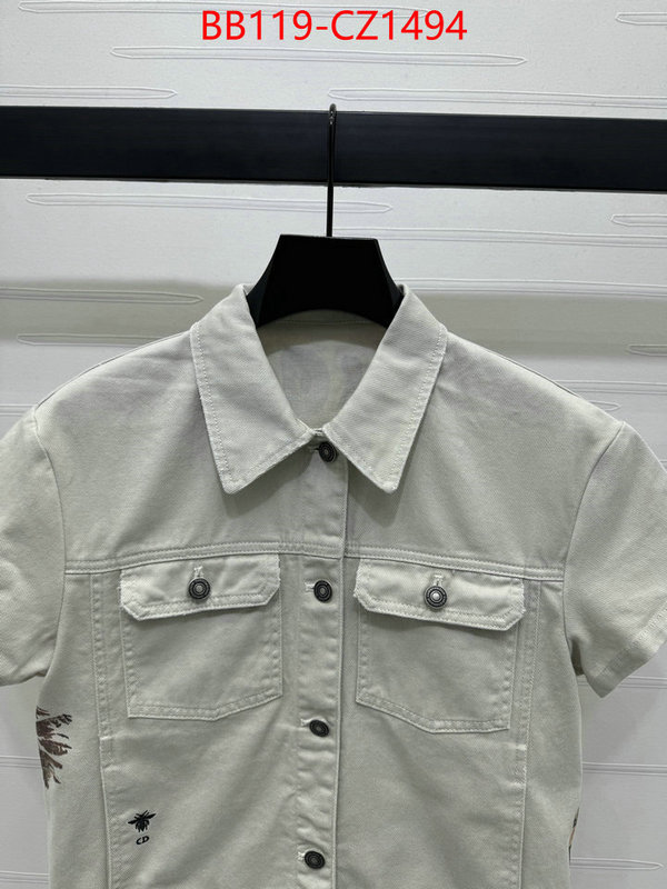 Clothing-Dior designer fake ID: CZ1494 $: 119USD