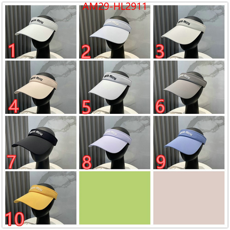 Cap(Hat)-Miu Miu buy cheap replica ID: HL2911 $: 29USD