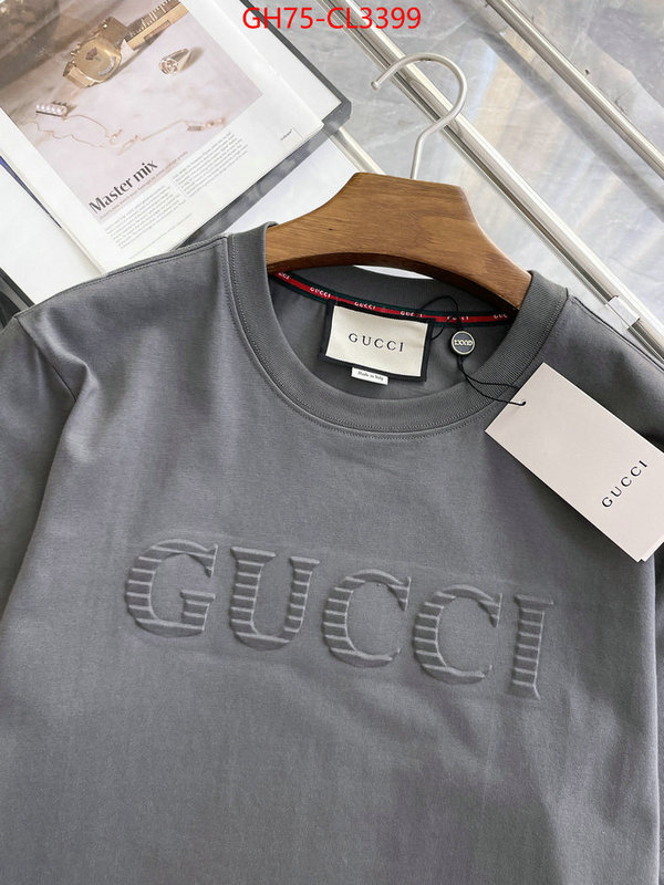 Clothing-Gucci luxury cheap replica ID: CL3399 $: 75USD