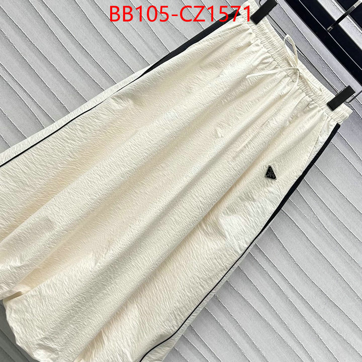 Clothing-Prada we provide top cheap aaaaa ID: CZ1571 $: 105USD