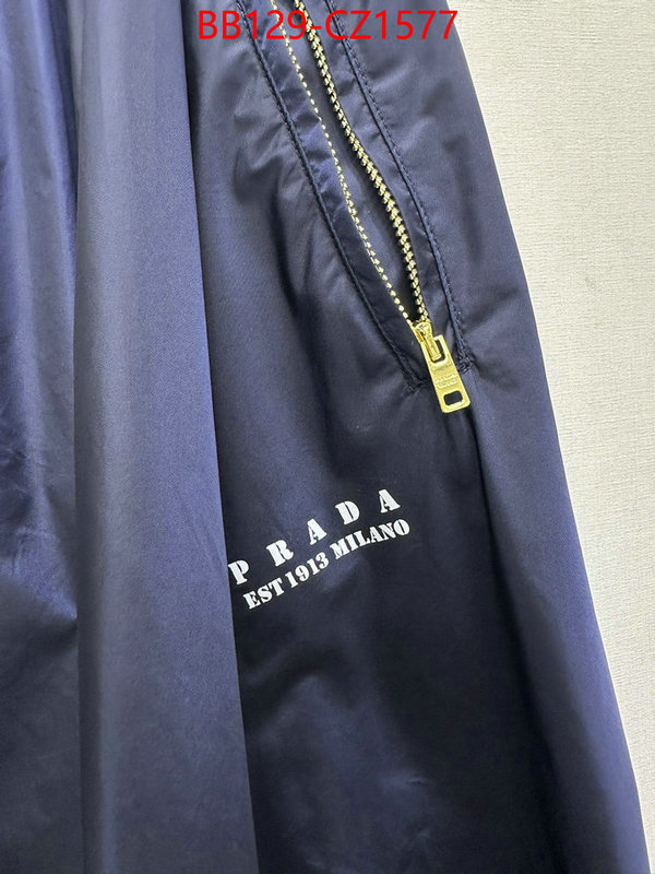 Clothing-Prada designer wholesale replica ID: CZ1577 $: 129USD