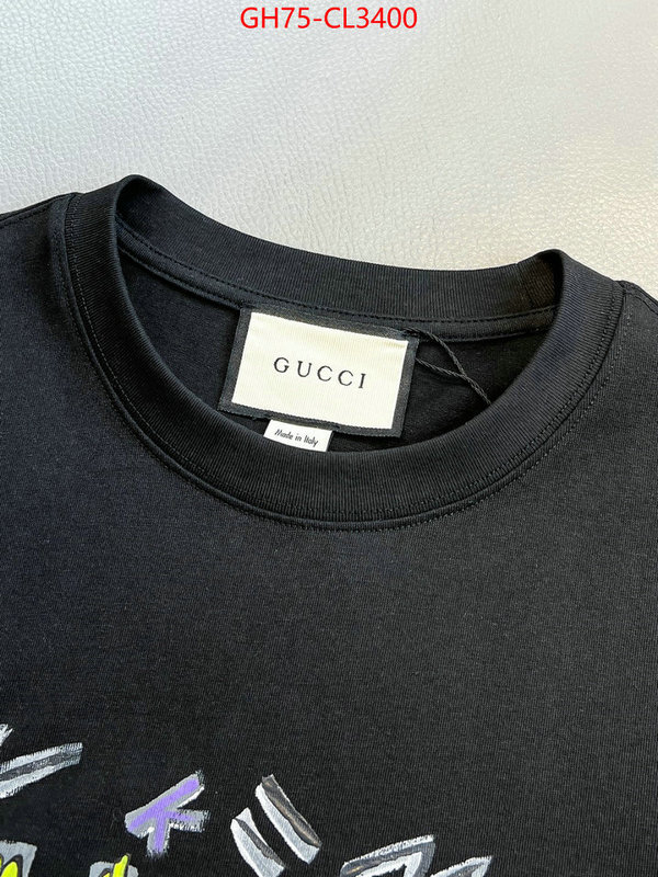 Clothing-Gucci wholesale ID: CL3400 $: 75USD