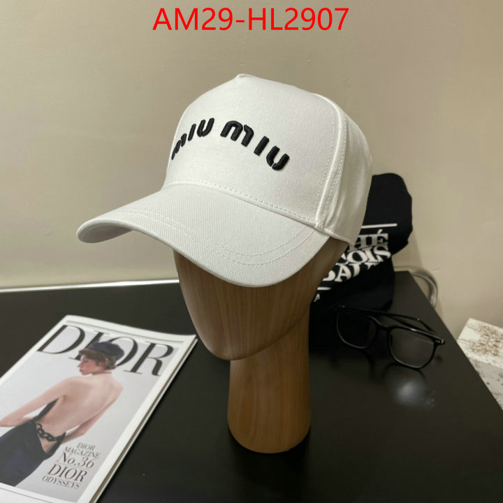 Cap(Hat)-Miu Miu how to buy replcia ID: HL2907 $: 29USD