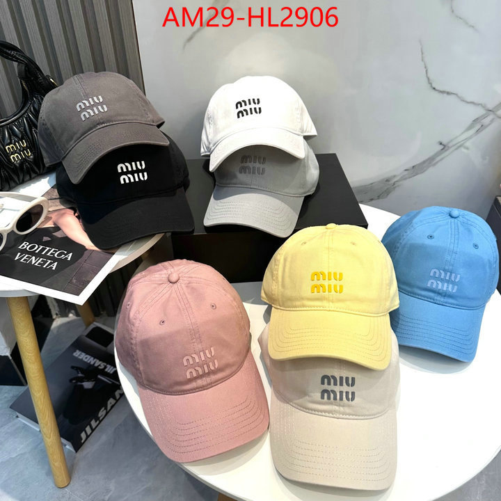 Cap(Hat)-Miu Miu aaaaa+ replica designer ID: HL2906 $: 29USD