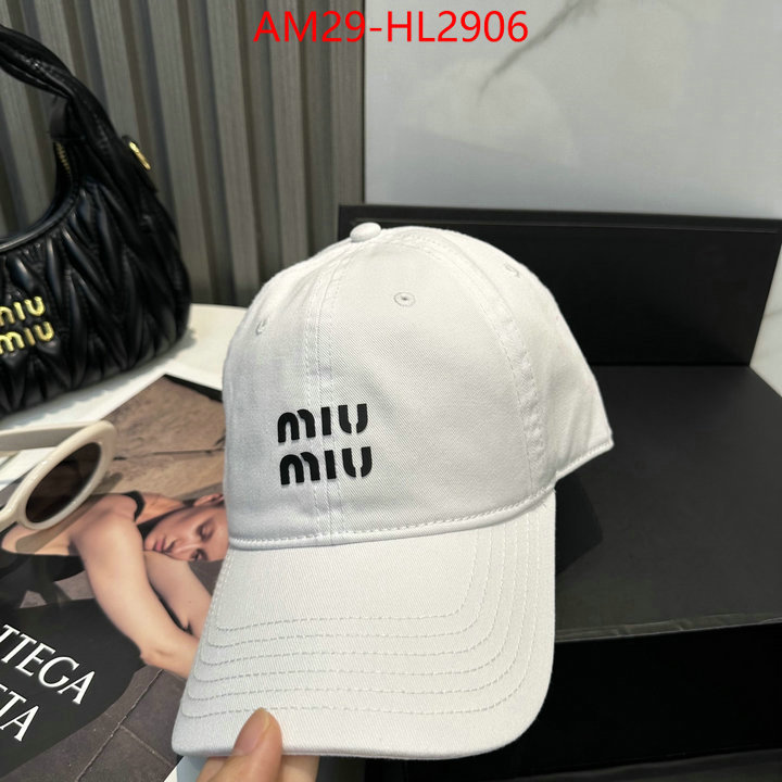 Cap(Hat)-Miu Miu aaaaa+ replica designer ID: HL2906 $: 29USD
