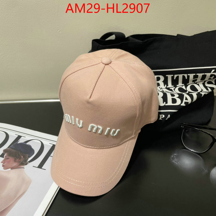 Cap(Hat)-Miu Miu how to buy replcia ID: HL2907 $: 29USD