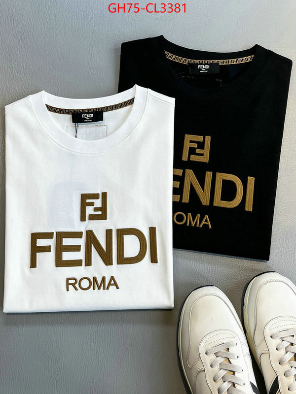 Clothing-Fendi sell high quality ID: CL3381 $: 75USD