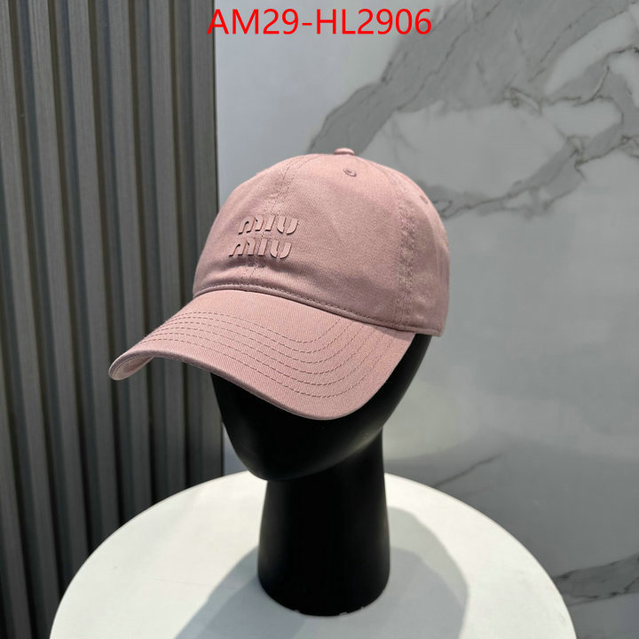 Cap(Hat)-Miu Miu aaaaa+ replica designer ID: HL2906 $: 29USD