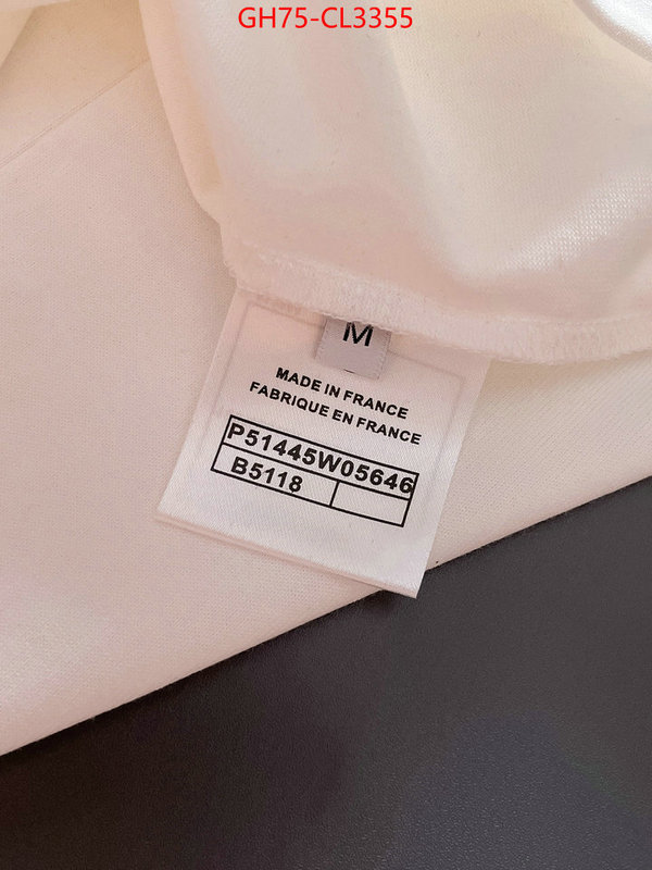 Clothing-Chanel best luxury replica ID: CL3355 $: 75USD