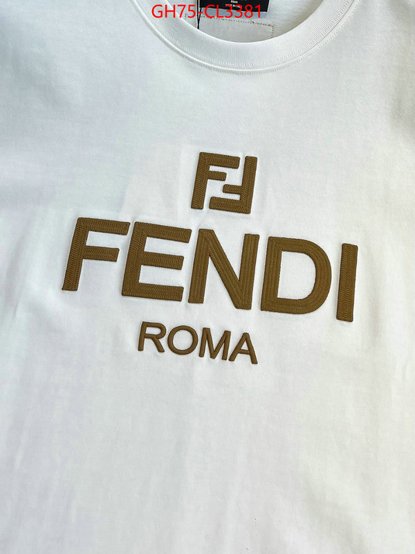 Clothing-Fendi sell high quality ID: CL3381 $: 75USD