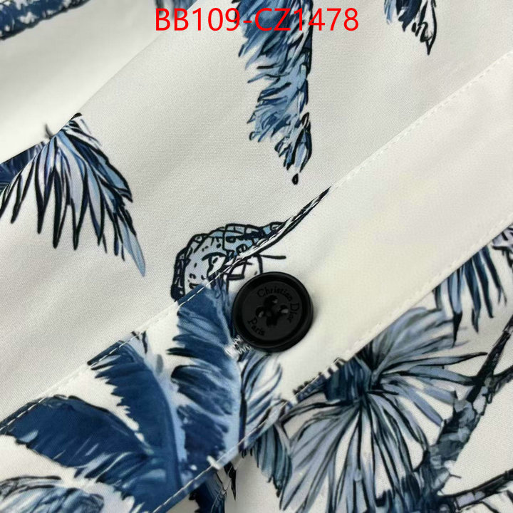 Clothing-Dior replica aaaaa designer ID: CZ1478 $: 109USD