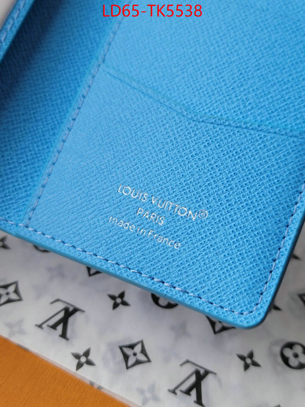 LV Bags(TOP)-Wallet 2024 replica wholesale cheap sales online ID: TK5538 $: 65USD,