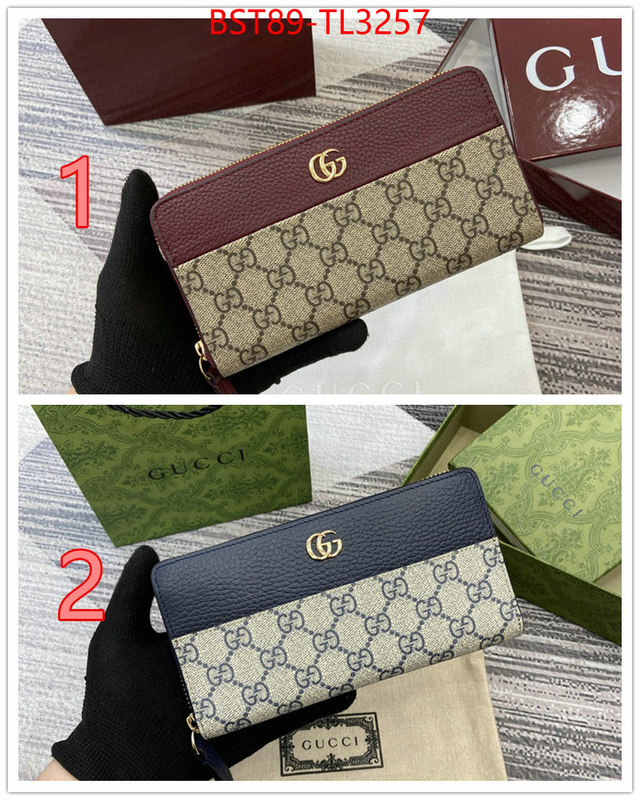 Gucci Bags(TOP)-Wallet- every designer ID: TL3257 $: 89USD,