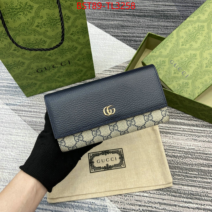 Gucci Bags(TOP)-Wallet- highest quality replica ID: TL3258 $: 89USD,
