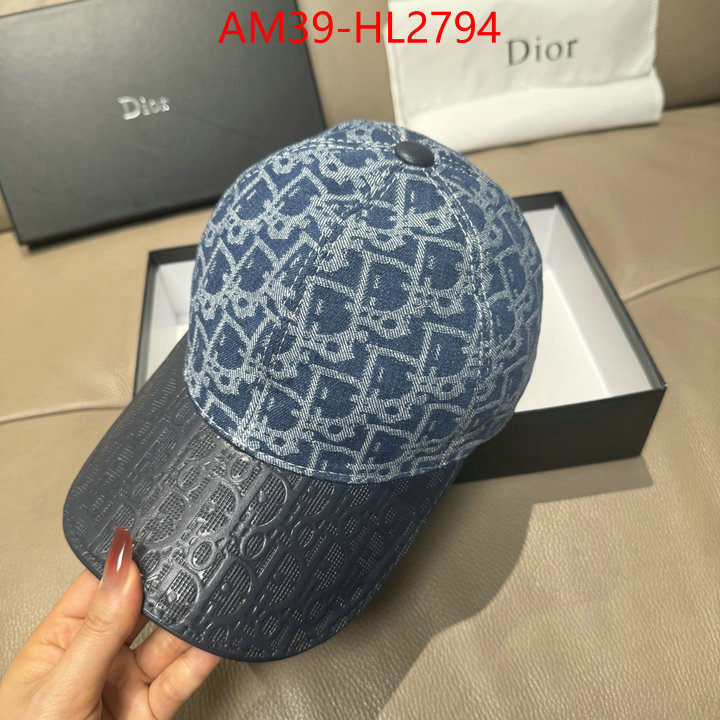 Cap (Hat)-Dior best fake ID: HL2794 $: 39USD